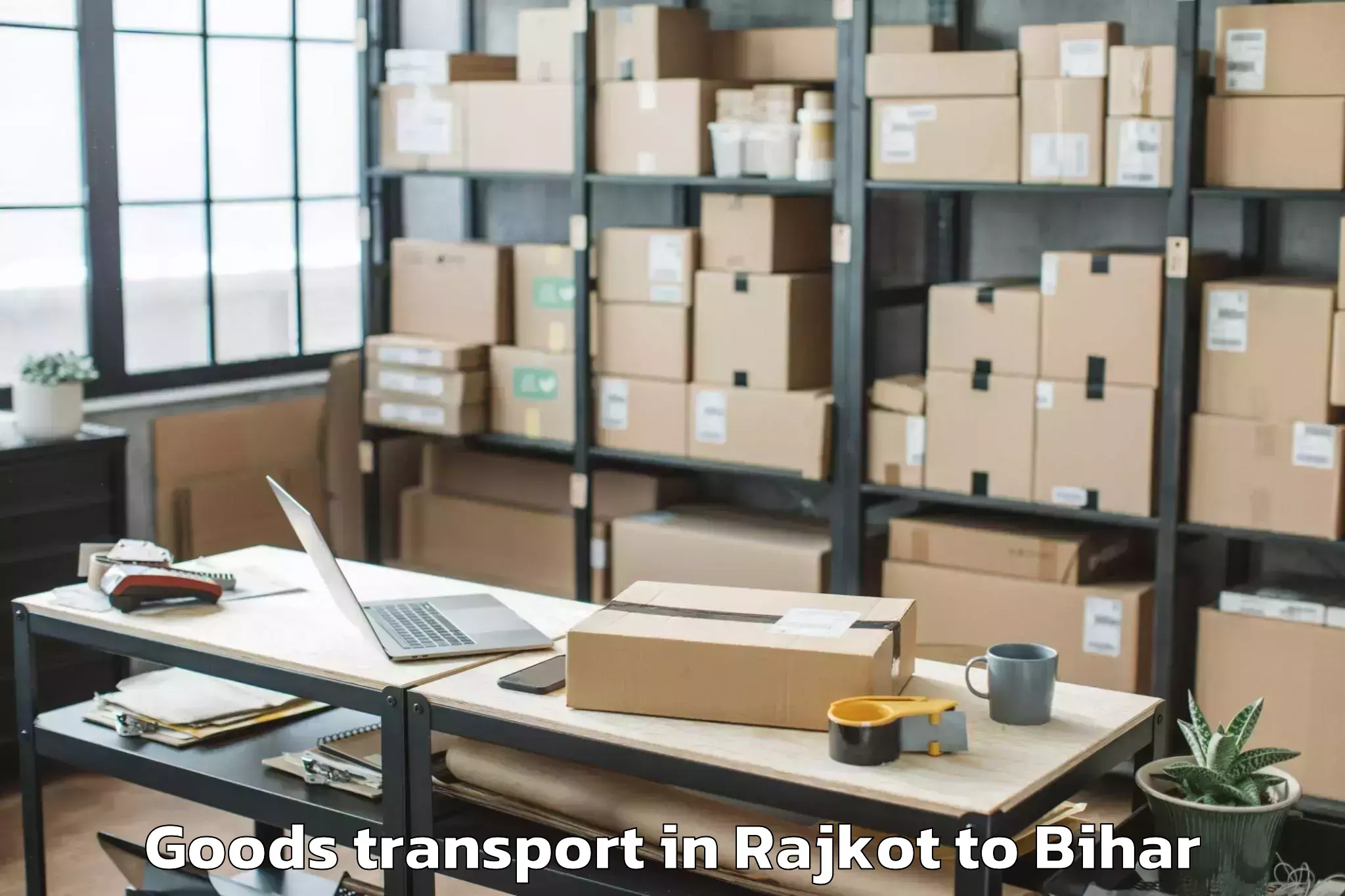 Efficient Rajkot to Jehanabad Goods Transport